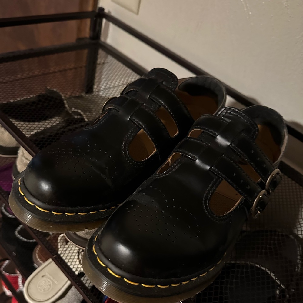 Doc Marten 8065 Smooth Black Leather Mary Janes